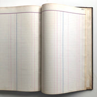 Big Old Leather Bound Ledger, Largely Unused