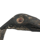 Exceptional Antique Blacksmith’s Hand-Forged, Painted Iron Folk Art Cobra