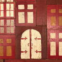 Great Old Hand-painted Wooden House Building Blocks + Huge Lot of Extras If You Want Them!