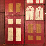Great Old Hand-painted Wooden House Building Blocks + Huge Lot of Extras If You Want Them!