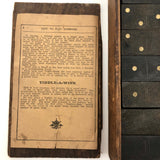 Early Double Nine Embossing Company Dominoes in Original Wooden Box