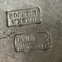Banka Blinjoe Indonesian Pewter Box With Finely Engraved Decoration