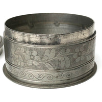 Banka Blinjoe Indonesian Pewter Box With Finely Engraved Decoration