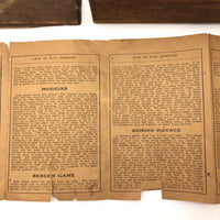 Early Double Nine Embossing Company Dominoes in Original Wooden Box