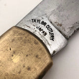 Taylor Japan Elk Horn 1981 Locking Folding Knife