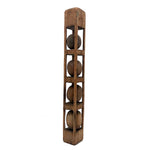 Architectural Quadruple Ball in Cage Carved Whimsy