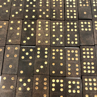 Early Double Nine Embossing Company Dominoes in Original Wooden Box