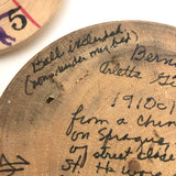 Japanese Horse Roulette in Turned Wooden Box with Great Text on Bottom