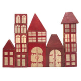 Great Old Hand-painted Wooden House Building Blocks + Huge Lot of Extras If You Want Them!
