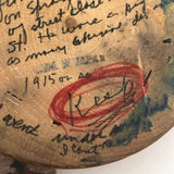 Japanese Horse Roulette in Turned Wooden Box with Great Text on Bottom