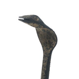 Exceptional Antique Blacksmith’s Hand-Forged, Painted Iron Folk Art Cobra