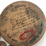 Japanese Horse Roulette in Turned Wooden Box with Great Text on Bottom