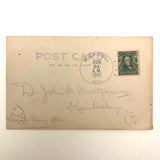 Interesting 1906 Cyanotype Postcard from Camp Red Wedge, with Gingerale Drawing