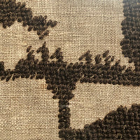 Couple Playing Chess, 19th Century Framed Needlepoint on Linen