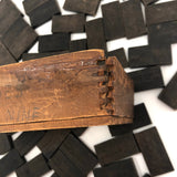 Early Double Nine Embossing Company Dominoes in Original Wooden Box