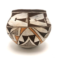 Gorgeous Acoma Native American Polychrome Pot, c.1930s, Signed S. Sanchez