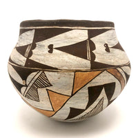 Gorgeous Acoma Native American Polychrome Pot, c.1930s, Signed S. Sanchez
