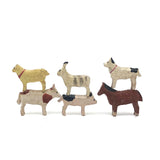 Set of Six Little Old Erzgebirge Animals