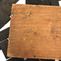 Early Double Nine Embossing Company Dominoes in Original Wooden Box