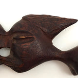 Haitian Carved Wood Kissing Couple