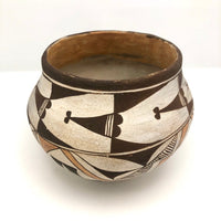 Gorgeous Acoma Native American Polychrome Pot, c.1930s, Signed S. Sanchez