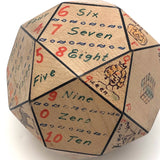 Homemade 32 Sided Educational Paperweight, 1993