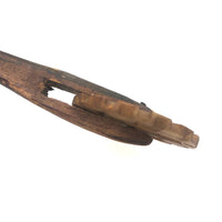19th C New England Wood and Bone Pie Crimper / Jagging Wheel 