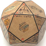 Homemade 32 Sided Educational Paperweight, 1993