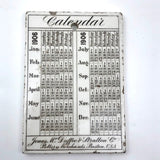 1906 Jones McDuffee & Stratton, Boston Pottery Merchants Wedgwood Tile with Calendar