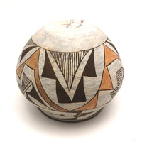Gorgeous Acoma Native American Polychrome Pot, c.1930s, Signed S. Sanchez