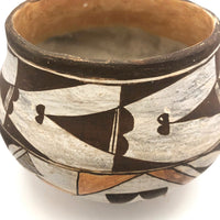 Gorgeous Acoma Native American Polychrome Pot, c.1930s, Signed S. Sanchez