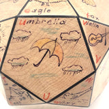 Homemade 32 Sided Educational Paperweight, 1993