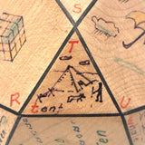 Homemade 32 Sided Educational Paperweight, 1993