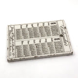 1906 Jones McDuffee & Stratton, Boston Pottery Merchants Wedgwood Tile with Calendar
