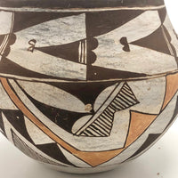 Gorgeous Acoma Native American Polychrome Pot, c.1930s, Signed S. Sanchez