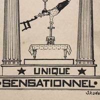 D'Alveydre Equilibriste Antique Vaudeville Postcard