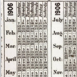 1906 Jones McDuffee & Stratton, Boston Pottery Merchants Wedgwood Tile with Calendar