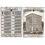 1906 Jones McDuffee & Stratton, Boston Pottery Merchants Wedgwood Tile with Calendar