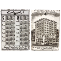 1906 Jones McDuffee & Stratton, Boston Pottery Merchants Wedgwood Tile with Calendar