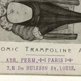 I am Goodlow (With Miss Lily) Comic Trampoline Act, Antique Vaudeville Postcard