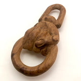 Carved Folk Art Hand Hanger or Knocker