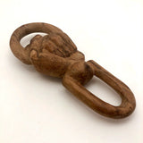 Carved Folk Art Hand Hanger or Knocker