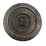 Perfect Object: Antique Cast Iron Two Pound Scale Weight