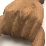 Carved Folk Art Hand Hanger or Knocker