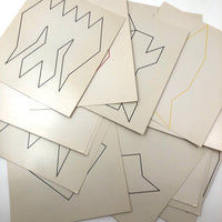 Terrific Big Lot of Vintage DLM Parquetry Tiles and Design Cards