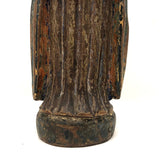 Antique Carved and Painted (Polychrome) Praying Holy Woman