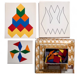 Terrific Big Lot of Vintage DLM Parquetry Tiles and Design Cards