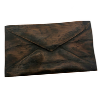 Trompe l'oeil Carved Wooden Envelope
