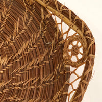 Lovely Vintage Pine Needle Basket Tray with Handles