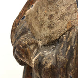 Antique Carved and Painted (Polychrome) Praying Holy Woman